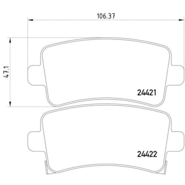 Pagid Brakes Disc Brake Pad, 355012991 355012991 - main